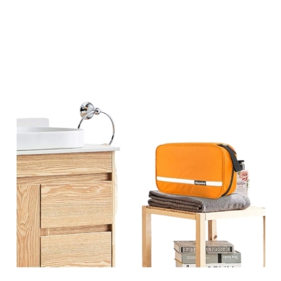 Travel Toiletry Bag - Waterproof, Hanging Hook, Portable Organizer for W & M - Picture 4 of 15